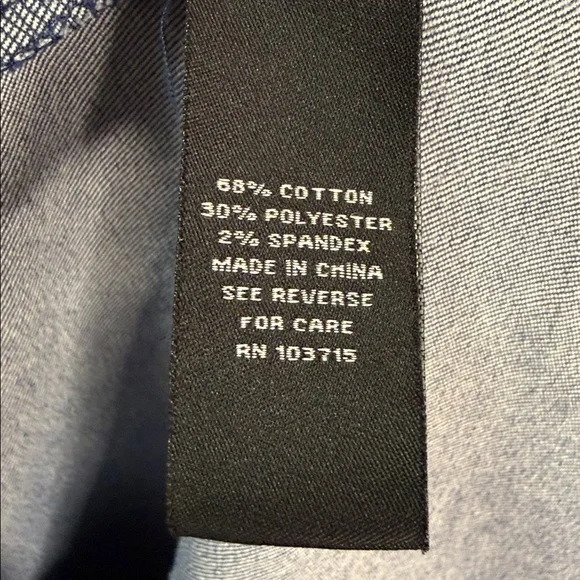 Sharagano SZ 16 W Blue Jean Dress W/Pockets - Picture 6 of 9